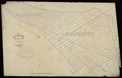 Plan du cadastre napoléonien - Roye : Chemin des Loges (Le), E1