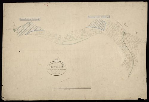 Plan du cadastre napoléonien - Roye : Communes (Les), A développement