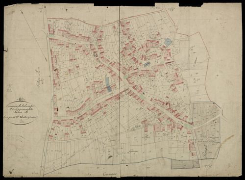 Plan du cadastre napoléonien - Rubempre : développement de la section B