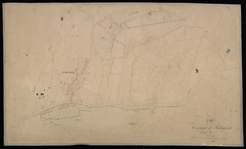 Plan du cadastre napoléonien - Rubescourt : Chef-lieu (Le), B2 (correspond au développement d'une partie de B1)