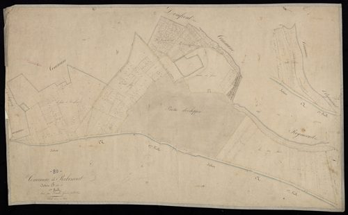 Plan du cadastre napoléonien - Rubescourt : Chef-lieu (Le), B1