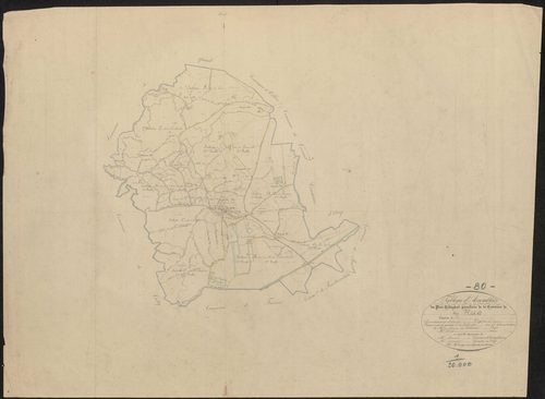 Plan du cadastre napoléonien - Rue : tableau d'assemblage