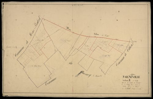 Plan du cadastre napoléonien - Saigneville : Vallée de Boubert (La), E2