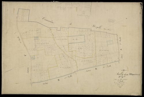Plan du cadastre napoléonien - Sailly-Flibeaucourt (Sailly-le sec) : Bois planté (Le), A2