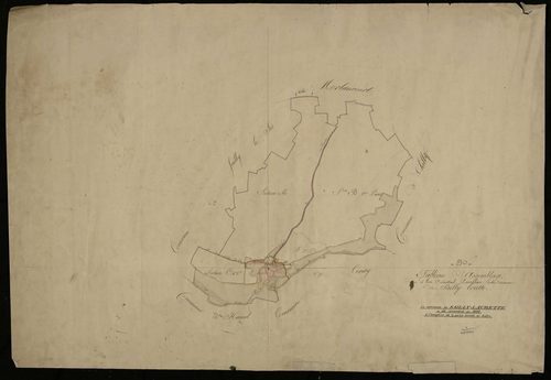 Plan du cadastre napoléonien - Sailly-Laurette (Sailly-Lorette) : tableau d'assemblage