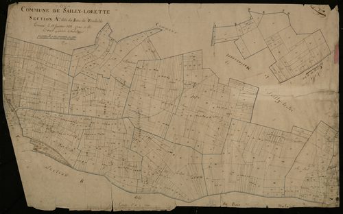 Plan du cadastre napoléonien - Sailly-Laurette (Sailly-Lorette) : Bois de Tombelle (Le), A