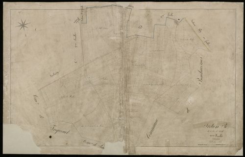 Plan du cadastre napoléonien - Sailly-Saillisel : Bois de Sertelle (Le), B2