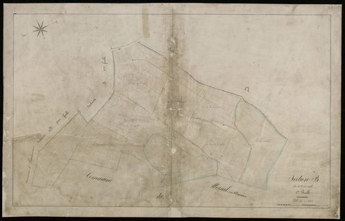 Plan du cadastre napoléonien - Sailly-Saillisel : Bois de Sertelle (Le), B1
