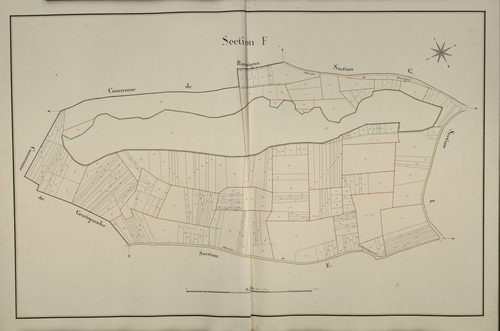 Plan du cadastre napoléonien - Sains-en-Amienois (Sains) : F