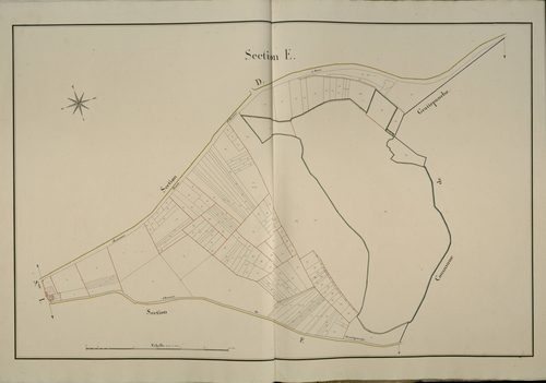 Plan du cadastre napoléonien - Sains-en-Amienois (Sains) : E