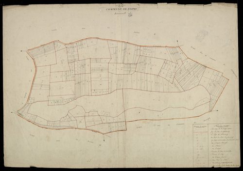 Plan du cadastre napoléonien - Sains-en-Amienois (Sains) : F