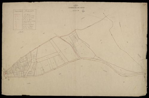 Plan du cadastre napoléonien - Sains-en-Amienois (Sains) : D
