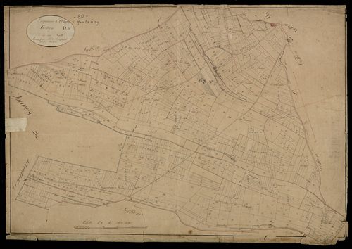 Plan du cadastre napoléonien - Saint-Aubin-Montenoy (Saint-Aubin) : D