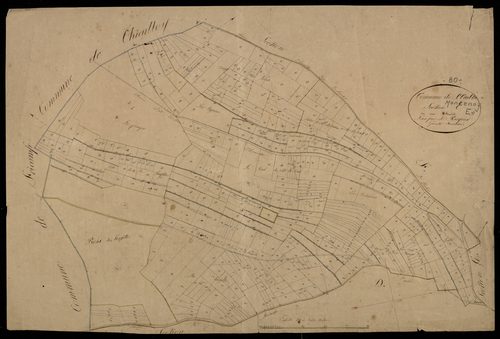 Plan du cadastre napoléonien - Saint-Aubin-Montenoy (Saint-Aubin) : E