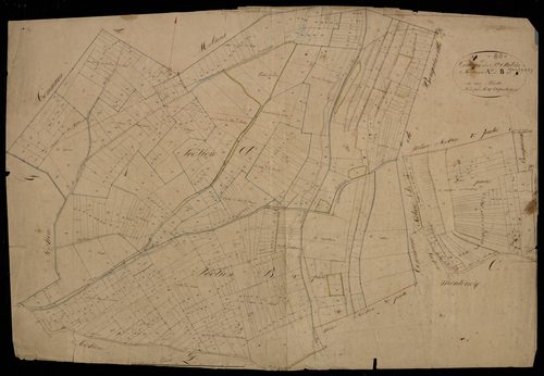 Plan du cadastre napoléonien - Saint-Aubin-Montenoy (Saint-Aubin) : A, B1 et B2