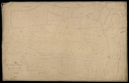 Plan du cadastre napoléonien - Saint-Aubin-Riviere (Saint-Aubin-Rivère) : section unique 2e feuille