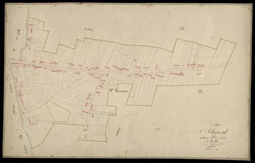Plan du cadastre napoléonien - Saint-Blimont (Saint Blimont) : Chef-lieu (Le), D1