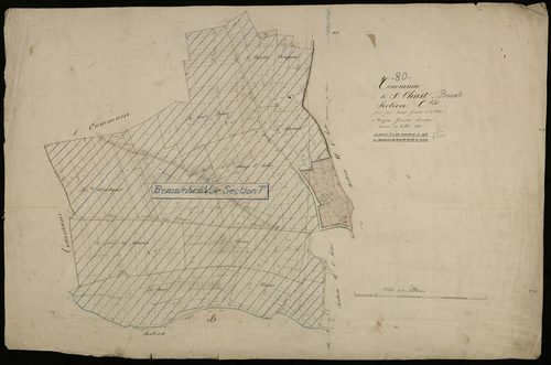 Plan du cadastre napoléonien - Saint-Christ-Briost (Saint-Christ) : C