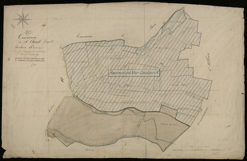 Plan du cadastre napoléonien - Saint-Christ-Briost (Saint-Christ) : Vivier (Le), B