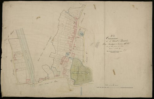 Plan du cadastre napoléonien - Saint-Christ-Briost (Saint-Christ) : partie développée de A1