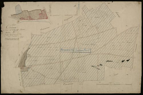 Plan du cadastre napoléonien - Saint-Christ-Briost (Saint-Christ) : D et partie développée de D