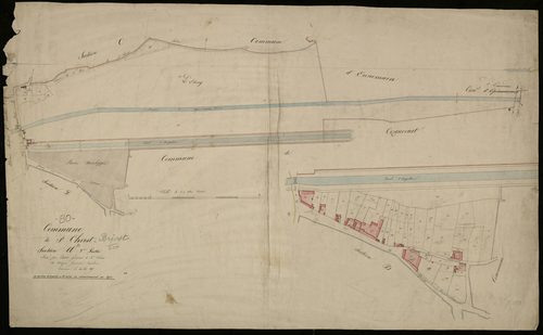 Plan du cadastre napoléonien - Saint-Christ-Briost (Saint-Christ) : A2 et partie développée de A2