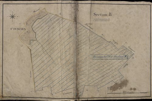 Plan du cadastre napoléonien - Atlas communal - Saint-Fuscien : B