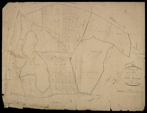 Plan du cadastre napoléonien - Saint-Gratien : D2