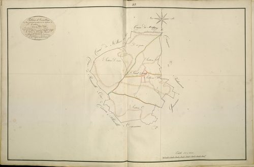Plan du cadastre napoléonien - Atlas cantonal - Saint-Gratien (Saint Gratien) : tableau d'assemblage
