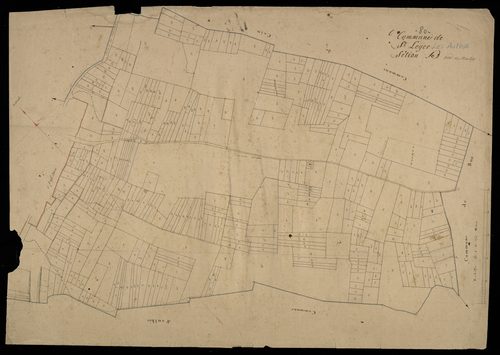 Plan du cadastre napoléonien - Saint-Leger-Les-Authie (Saint Leger) : Moulin (Le), B