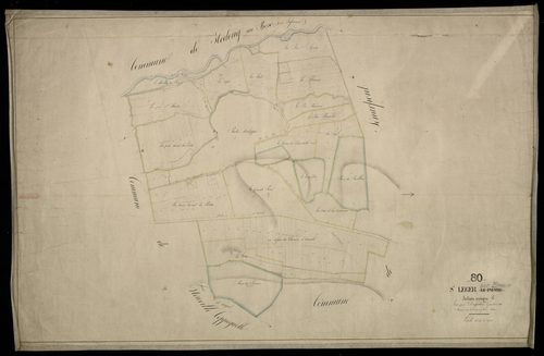 Plan du cadastre napoléonien - Saint-Leger-sur-Bresle (Saint Léger le Pauvre) : section unique