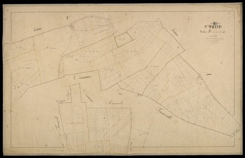 Plan du cadastre napoléonien - Saint-Maulvis : Bois Féret (Le), B