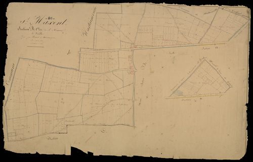 Plan du cadastre napoléonien - Saint-Maxent (Saint Maxent) : Saint Maxent, B1