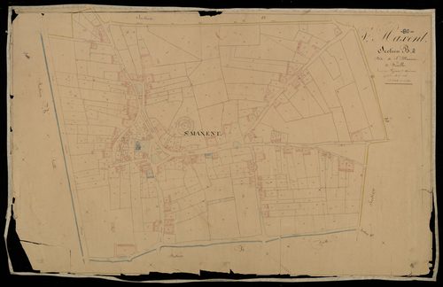 Plan du cadastre napoléonien - Saint-Maxent (Saint Maxent) : Saint Maxent, B2