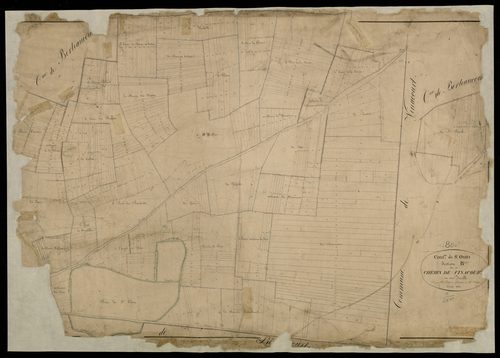Plan du cadastre napoléonien - Saint-Ouen (Saint Ouin) : Chemin de Vinacourt (Le), B
