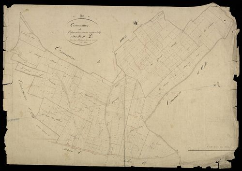 Plan du cadastre napoléonien - Saint-Quentin-la-Motte-Croix-Au-Bailly (Saint Quentin-motte-croix-au-bailly) : D