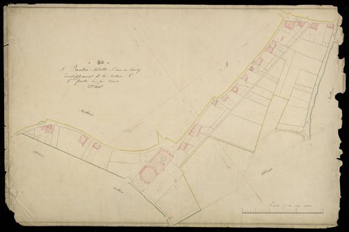 Plan du cadastre napoléonien - Saint-Quentin-la-Motte-Croix-Au-Bailly (Saint Quentin-motte-croix-au-bailly) : C développement 1ère partie