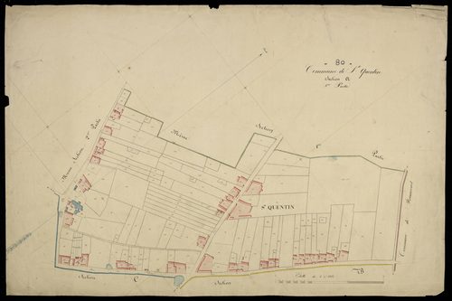 Plan du cadastre napoléonien - Saint-Quentin-la-Motte-Croix-Au-Bailly (Saint Quentin) : A3 (partie développée de A1)
