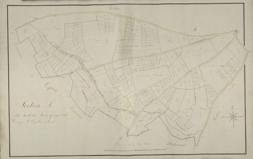 Plan du cadastre napoléonien - Saint-Riquier : Fond de Bersacq (Le), A