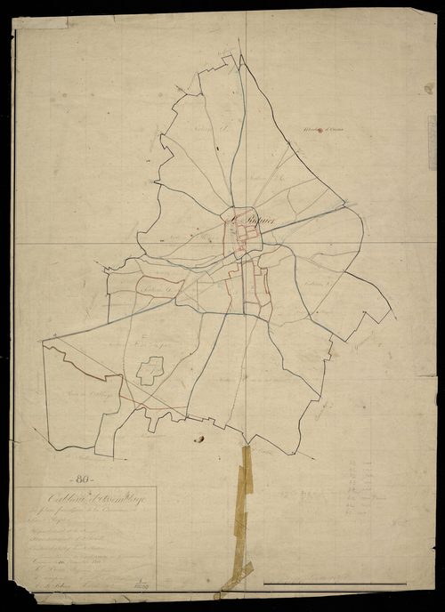 Plan du cadastre napoléonien - Saint-Riquier (Saint Riquier) : tableau d'assemblage