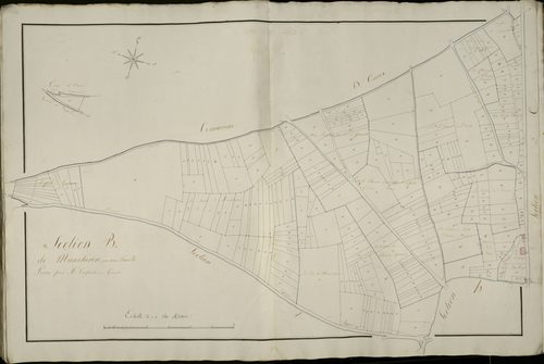 Plan du cadastre napoléonien - Saint-Riquier : Mancheron (Le), B