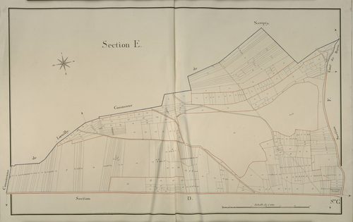 Plan du cadastre napoléonien - Saint-Sauflieu : E