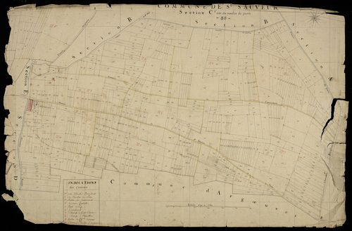 Plan du cadastre napoléonien - Saint-Sauveur : Moulin de Pierre (Le), C