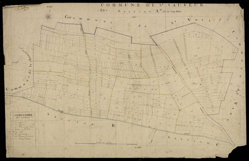 Plan du cadastre napoléonien - Saint-Sauveur : Camp Robin (Le), A