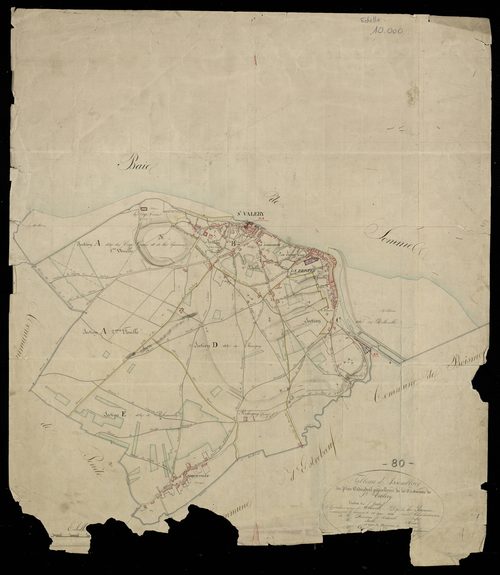 Plan du cadastre napoléonien - Saint-Valery-sur-Somme (Saint Valery) : tableau d'assemblage