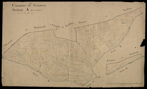 Plan du cadastre napoléonien - Saisseval : La Haut, A