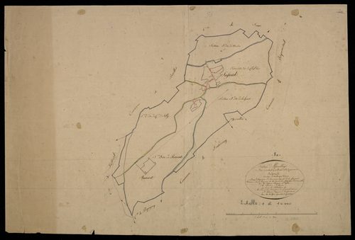 Plan du cadastre napoléonien - Saisseval : tableau d'assemblage