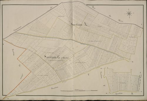 Plan du cadastre napoléonien - Saleux : A et G1