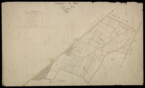Plan du cadastre napoléonien - Saleux (Saleux) : E2