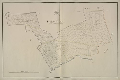 Plan du cadastre napoléonien - Saleux : D3